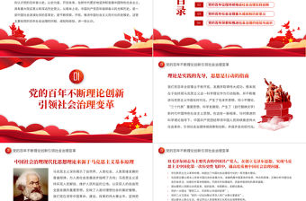2022中國共產(chǎn)黨百年社會治理的歷程成就和經(jīng)驗(yàn)PPT紅色簡約風(fēng)黨員干部學(xué)習(xí)教育專題黨課課件模板