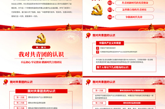 踐行團(tuán)員使命爭(zhēng)做時(shí)代先鋒PPT紅色黨政風(fēng)做新時(shí)代合格團(tuán)員主題團(tuán)課課件模板
