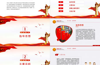 排查整治安全隱患共促安全健康發展PPT紅色黨政風2022年全國安康杯主題活動