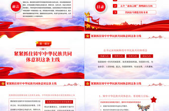 中華民族共同體意識PPT紅色大氣聚焦2022全國兩會學習早參加內蒙古代表團審議時的講話專題黨課課件模板