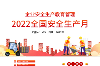 2022年安全月挂图ppt