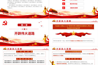 在百年接續(xù)奮斗中創(chuàng)造新奇跡PPT紅色精品2022年度機關單位主題黨課課件模板下載