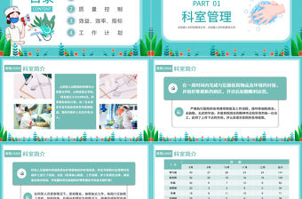 2022婦科護士長個人述職報告PPT簡約風醫院婦科護士長年終總結匯報課件模板