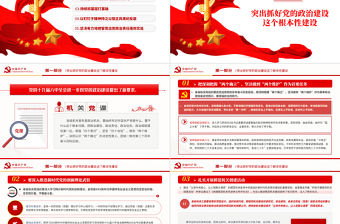 堅定不移推進機關黨建高質量發展PPT大氣風黨政部門勇擔使命守正創新專題輔導黨課課件模板