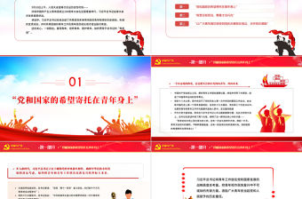 領悟總書記的青年觀PPT精美大氣黨和國家的希望寄托在青年身上專題團課