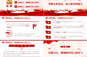 年輕干部應該修煉六力PPT紅色黨政風2022機關事業單位黨日活動黨課課件模板