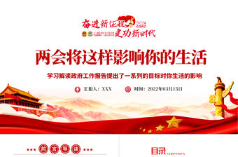 2022政府工作報(bào)告兩會(huì)將這樣影響你的生活