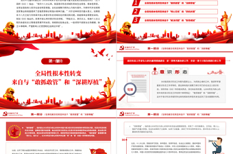 意識形態(tài)領(lǐng)域形勢何以發(fā)燒全局性根本性轉(zhuǎn)變PPT紅色黨政風(fēng)2022年黨政部門教育專題黨課課件模板
