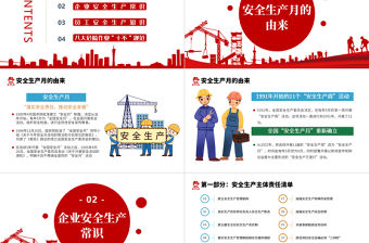 遵守安全生產法當好第一責任人PPT清新卡通風2022安全生產月宣傳安全教育課件模板