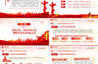 黨史學(xué)習(xí)教育專題黨課PPT紅色黨建風(fēng)七一建黨黨員教育培訓(xùn)專題課件模板