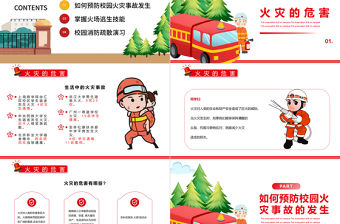 2022消防校園疏散演習(xí)PPT卡通簡(jiǎn)潔預(yù)防校園火災(zāi)事故的發(fā)生主題班會(huì)課件下載