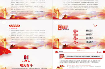 總書記這樣話奮斗PPT紅色黨政風(fēng)黨員干部學(xué)習(xí)教育專題黨課課件