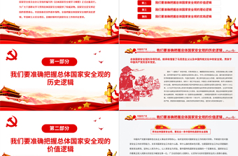 從科學(xué)邏輯中領(lǐng)悟總體國(guó)家安全觀的內(nèi)涵PPT紅色黨政風(fēng)黨員干部深入學(xué)習(xí)總體國(guó)家安全觀專題黨課