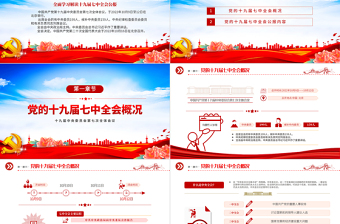 2022十九屆七中全會(huì)公報(bào)PPT藍(lán)色精美中國(guó)共產(chǎn)黨第十九屆中央委員會(huì)第七次全體會(huì)議公報(bào)全文黨建黨課學(xué)習(xí)課件
