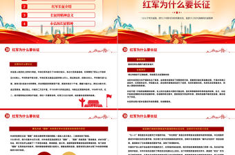 2022長(zhǎng)征精神永不朽PPT紅色大氣風(fēng)紀(jì)念長(zhǎng)征勝利86周年專題黨課黨建課件模板