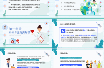 2022職業(yè)健康保護(hù)PPT創(chuàng)意清新我行動科普教育課件PPT
