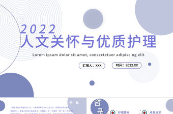 2022人文關(guān)懷與優(yōu)質(zhì)護理PPT簡約插畫風醫(yī)療相關(guān)PPT模板下載.pptx