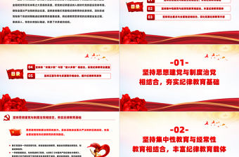 新時代加強黨的紀律教育的重要經驗PPT2024年黨紀學習教育專題黨課