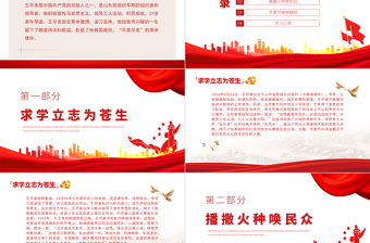 王盡美詩(shī)歌中的盡善盡美PPT紅色黨建風(fēng)黨史故事專題黨課課件模板
