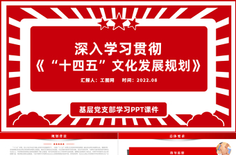 深入學(xué)習(xí)貫徹落實《十四五文化發(fā)展規(guī)劃》PPT政策宣貫學(xué)習(xí)課件模板