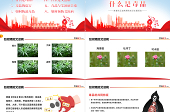 2022禁毒防艾PPT卡通風艾滋病預(yù)防知識宣講主題班會課件模板