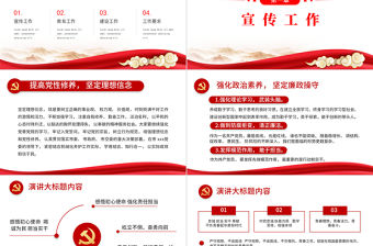 紀檢監察工作PPT黨建風2022反腐倡廉專題黨課課件模板