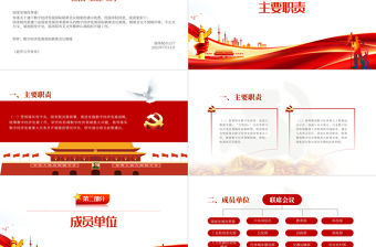 紅色簡約大氣風(fēng)數(shù)字經(jīng)濟(jì)發(fā)展部級聯(lián)席會議制度PPT專題課件模板