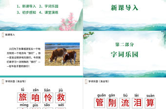 2022在牛肚子里旅行PPT卡通風第19課小學三年級語文上冊部編人教版教學課件