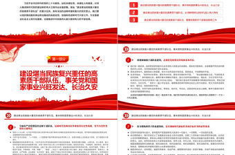 2022建設堪當民族復興重任的高素質干部隊伍PPT紅色黨政風學習宣傳貫徹黨的二十大精神專題黨課黨建課件