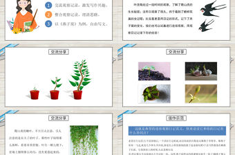 2022寫觀察日記PPT習作小學四年級語文上冊部編人教版教學課件 