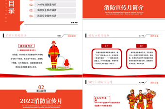 2022年消防宣傳月抓消防安全保高質(zhì)量發(fā)展課件模板