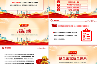 2022推進(jìn)國(guó)家安全體系和能力現(xiàn)代化堅(jiān)決維護(hù)國(guó)家安全和社會(huì)穩(wěn)定PPT紅色黨政風(fēng)國(guó)家安全是民族復(fù)興的根基專(zhuān)題黨政黨建課件模板