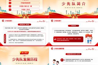 2022飄揚(yáng)紅領(lǐng)巾光榮少先隊(duì)PPT紅色卡通風(fēng)紅領(lǐng)巾少先隊(duì)知識(shí)班會(huì)課件模板