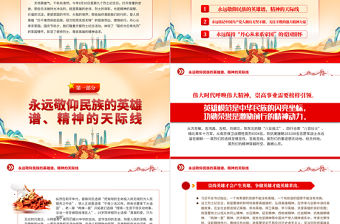 2022譜寫新時(shí)代“丹心從來系家國”的英雄史詩PPT大氣黨建風(fēng)隆重開展烈士紀(jì)念活動(dòng)專題黨課黨建課件