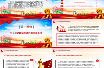 精美黨政風(fēng)2024年致敬中國(guó)共產(chǎn)黨成立103周年P(guān)PT