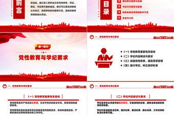 精美創意風黨性剖析之檢視學紀明紀守紀PPT下載