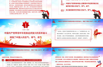 2021以實現中華民族偉大復興為己任增強做中國人的志氣、骨氣、底氣 奮斗百年路啟航新征程 新時代的中國青年要以實現中華民族偉大復興為己任，增強做中國人的志氣、骨氣、底氣 建黨100周年 建黨百年PPT課件