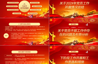 2021年我心向黨關(guān)于黨員干部工作開展情況總結(jié)及問題形勢分析黨課PPT