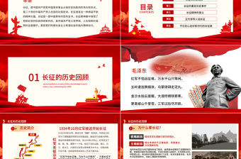 紀(jì)念長征勝利85周年P(guān)PT紅色莊嚴(yán)長征精神永放光芒緬懷革命先烈重溫崢嶸歲月建黨百年專題黨課課件