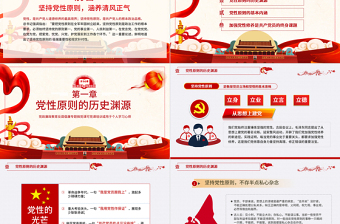 堅(jiān)持黨性原則涵養(yǎng)清風(fēng)正氣PPT模板