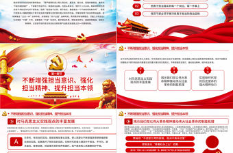 不懈淬煉勇于擔(dān)當(dāng)?shù)恼纹犯顸h課黨建PPT 