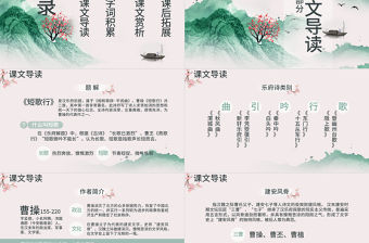 人教版必修二語文短歌行PPT課件