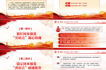 街道黨工委基層黨建工作總結(jié)PPT紅色實用基層黨組織年終總結(jié)模板