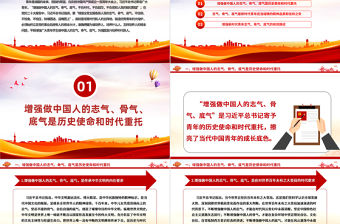 2023增強(qiáng)全黨全國(guó)各族人民的志氣骨氣底氣PPT為強(qiáng)國(guó)復(fù)興培養(yǎng)時(shí)代新人黨課模板