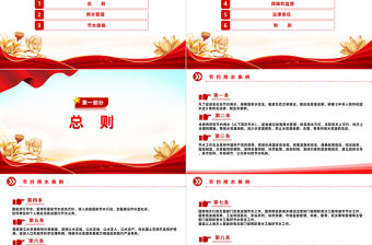 2024節(jié)約用水條例PPT簡潔精美生態(tài)文明建設(shè)主題課件