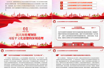 習近平文化思想的道理學理哲理PPT黨政風認真學習近平文化思想課件