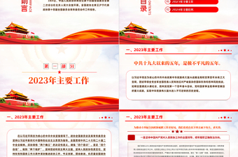 2024全國政協(xié)工作報告PPT黨政風(fēng)兩會工作報告課件模板
