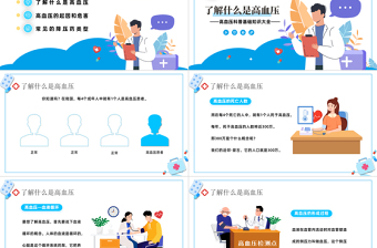 2023關(guān)注高血壓PPT卡通插畫風高血壓科普基礎(chǔ)知識大全課件模下載
