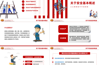 2023安全生产月PPT简洁大气人人讲安全个个会应急企业安全生产专题课件