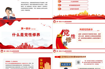 縣區(qū)政府鄉(xiāng)鎮(zhèn)黨支部團(tuán)支部開展黨性教育PPT紅色大氣廉政黨課下載